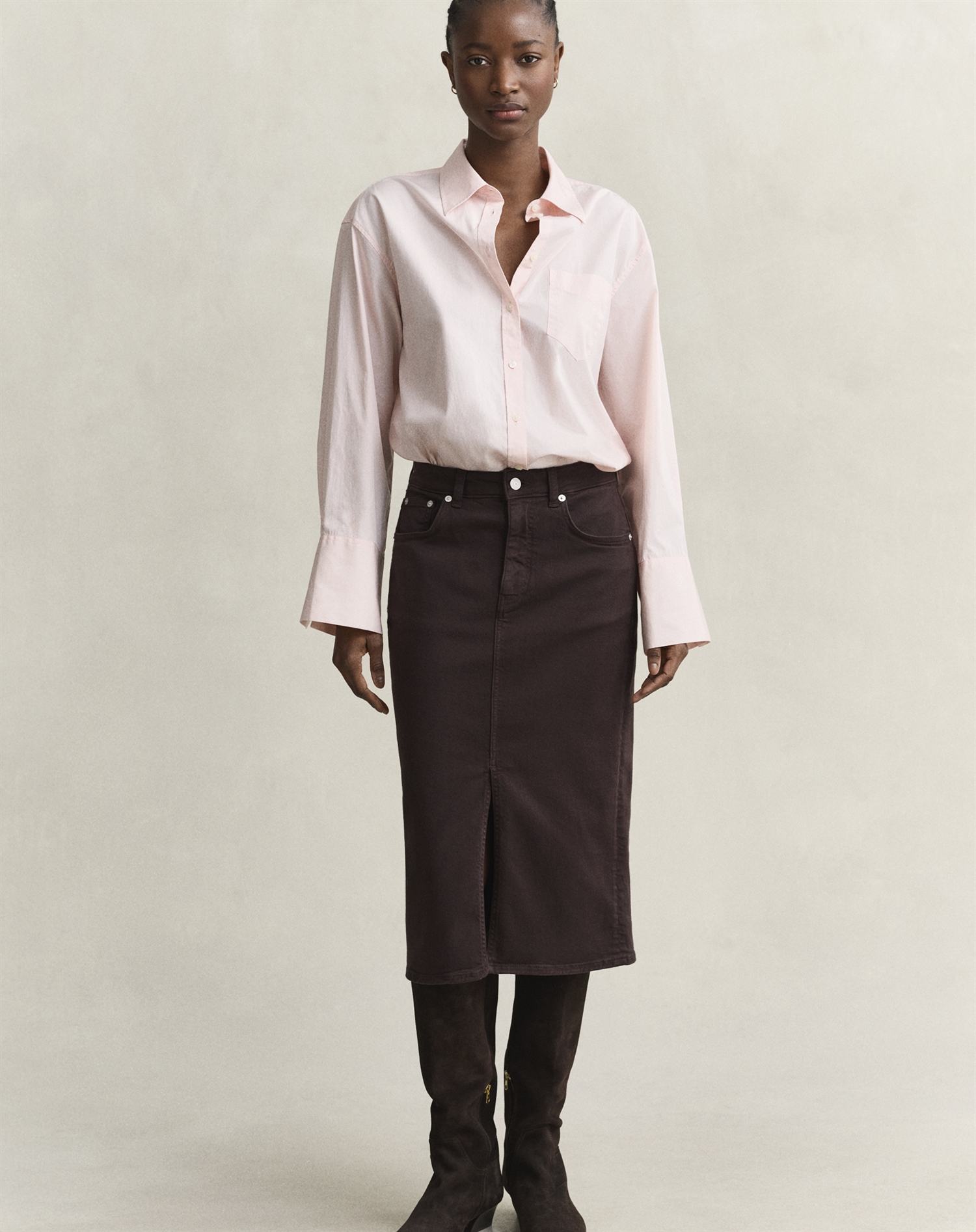 Gant - Color Pencil Nederdel - Deep Brown 